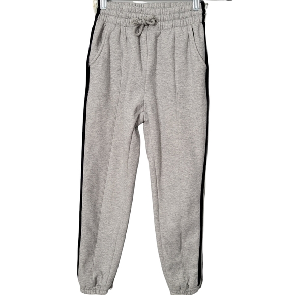 Whiteroom+Cactus Heathered Gray Side Stripe Jogger Sweatpants - Picture 1 of 10